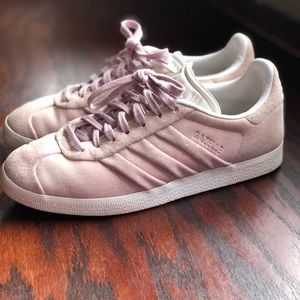 Adidas Gazelle suede blush pink sneakers